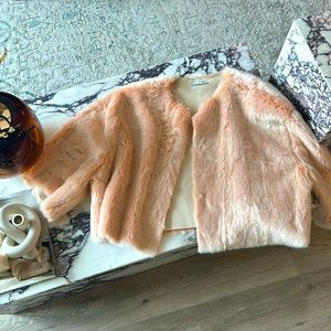 Zara faux fur coat